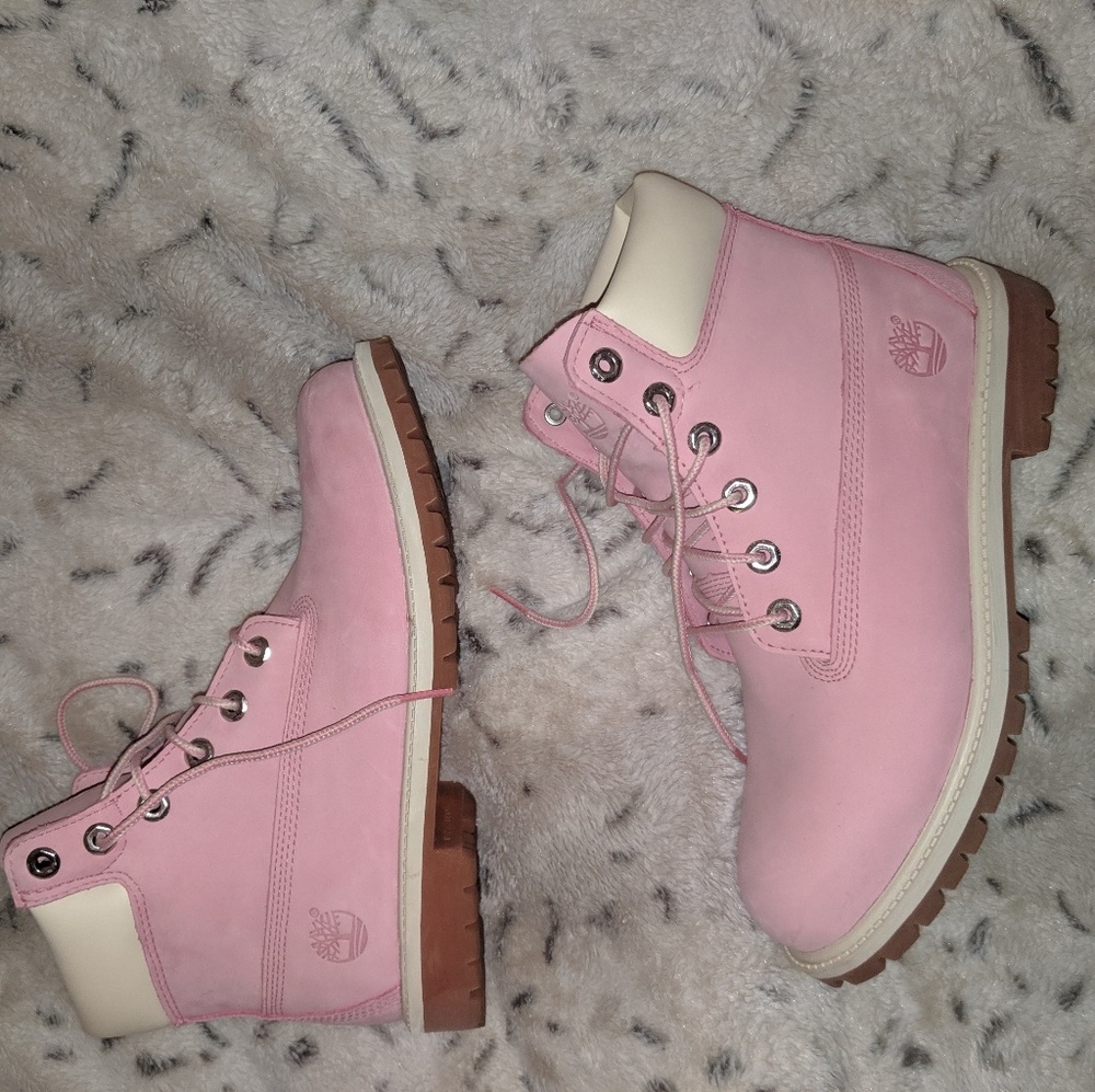 Pink Timberland Boots